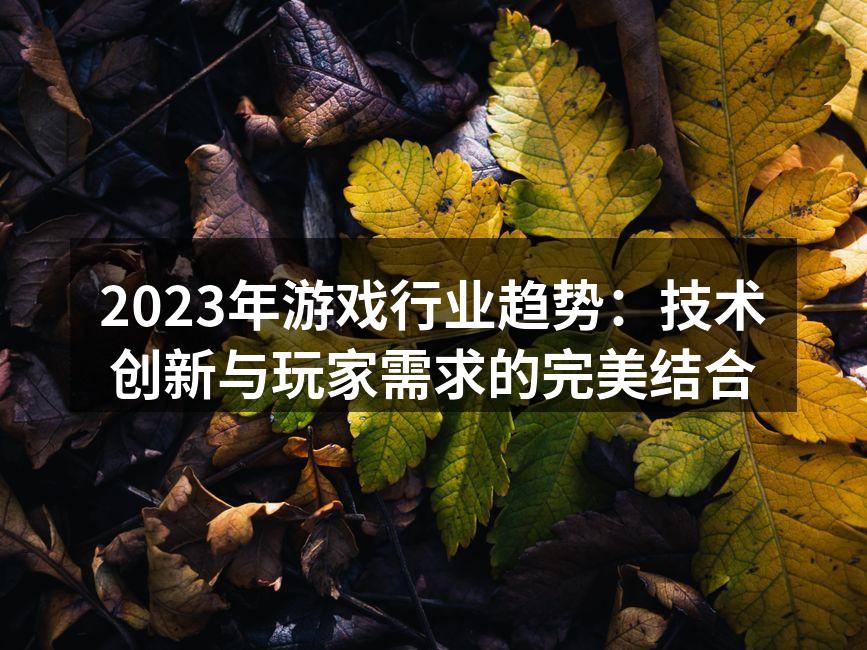 虚拟现实游戏带来全新体验
